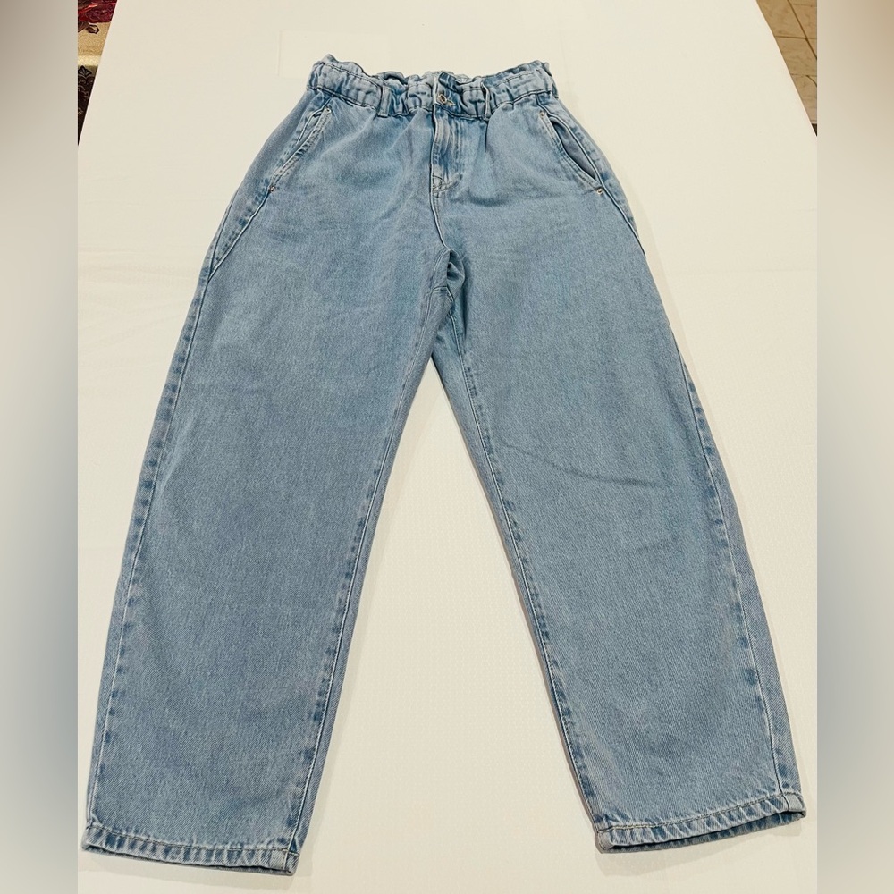 Zara Light Blue Denim Trousers